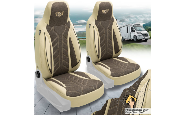 Bremer-Sitzbezüge Wohnmobil Schonbezüge 2 Stück für Ducato / Jumper / Boxer