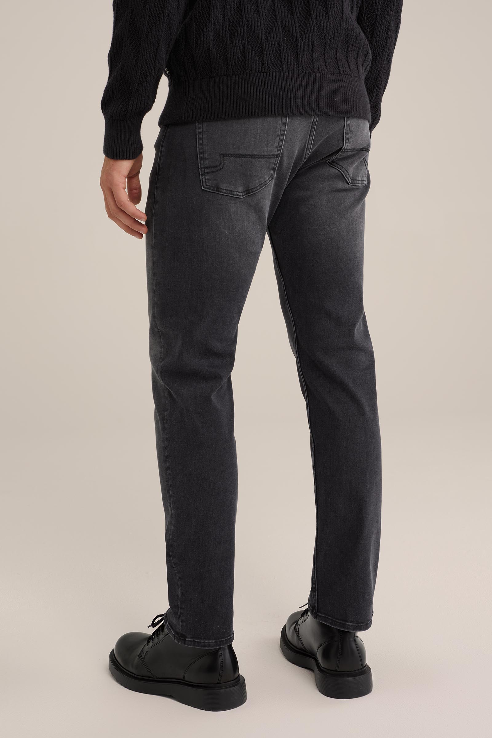 regular fit jeans met comfortstretch Blue Ridge Donkergrijs