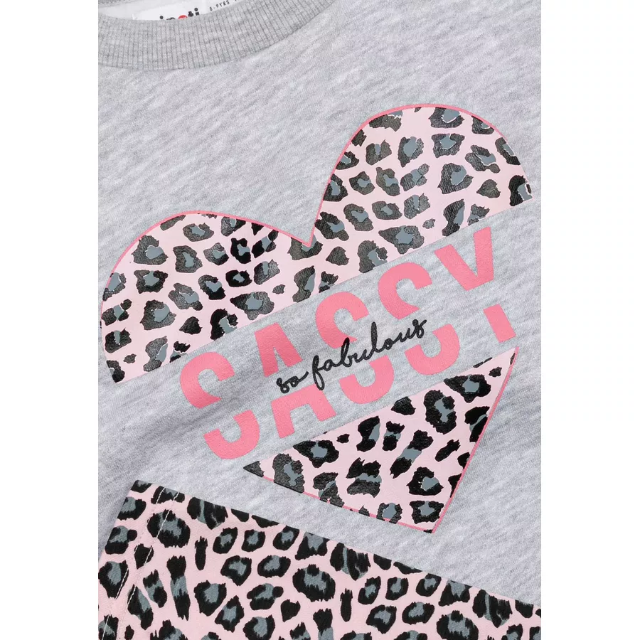 MINOTI Top und Leggings im Set Grau