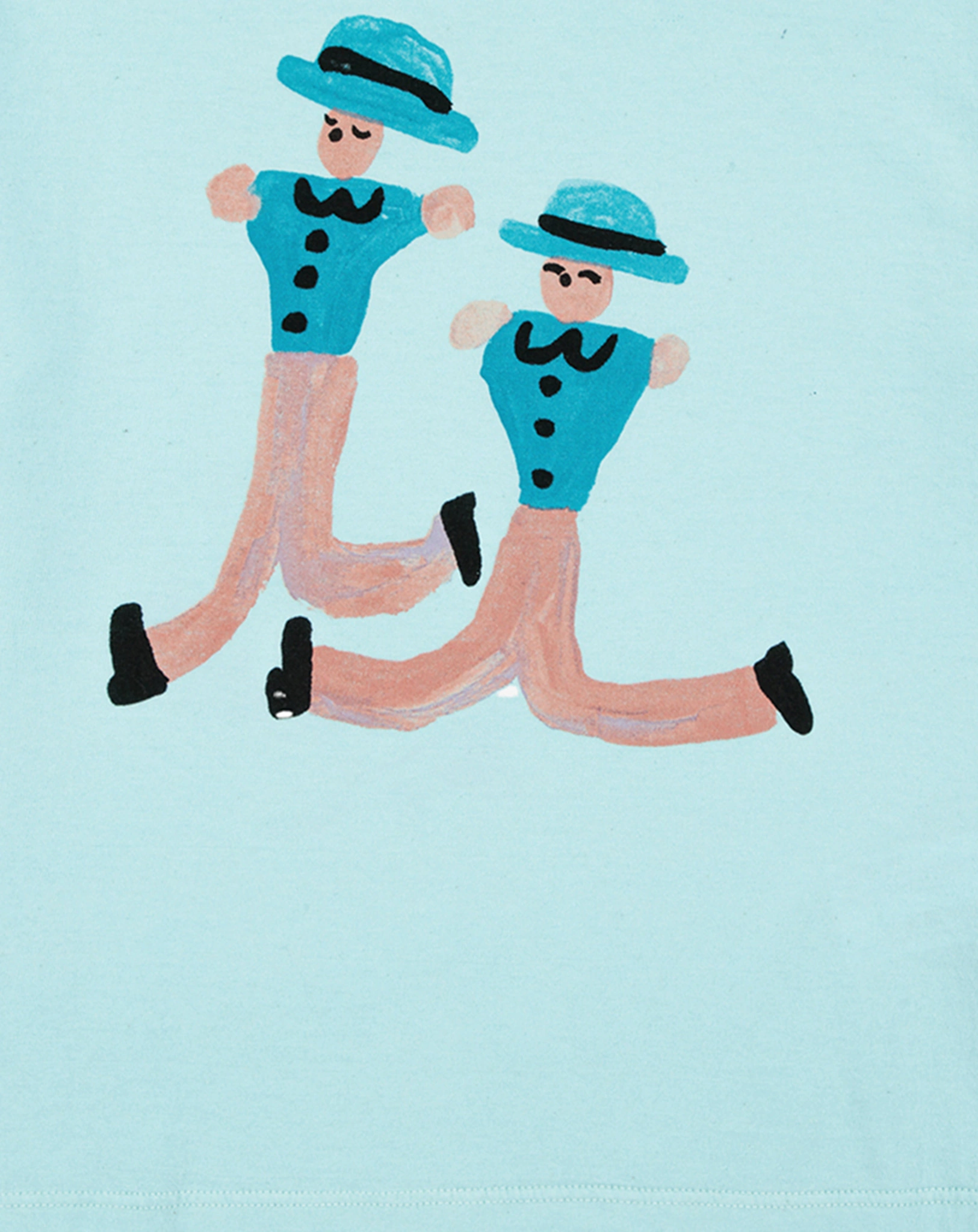 T-Shirt DANCING GIANTS in light blue