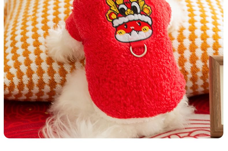 Cissilli - Chenille Pet Top voor Chinees Nieuwjaar (diverse ontwerpen)