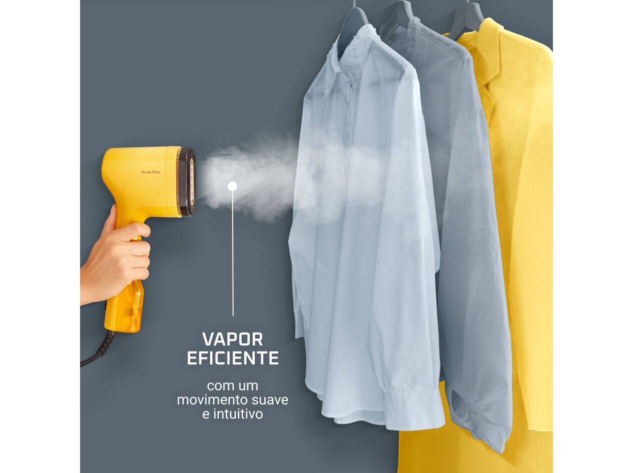 ESCOVA A VAPOR VIAGEM ROWENTA DR2026D1 PURE POP AMARELO