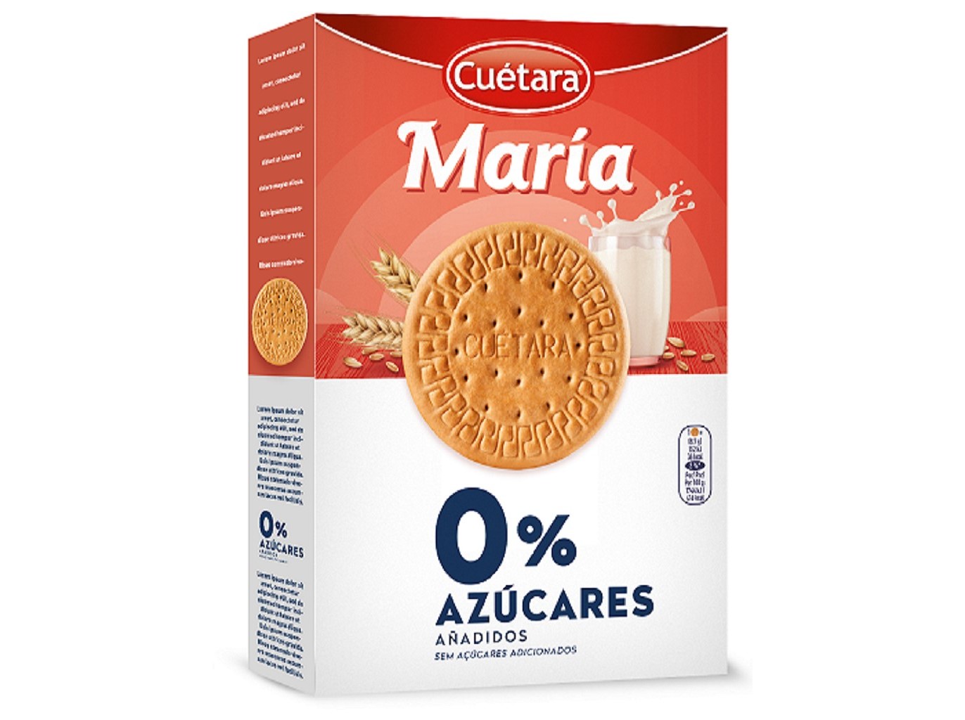 BOLACHA MARIA CUÉTARA 0% AÇUCAR 400G