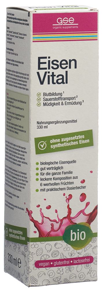 GSE Eisen Vital Complex<br>330 ml, Flasche, flüssig, Bio