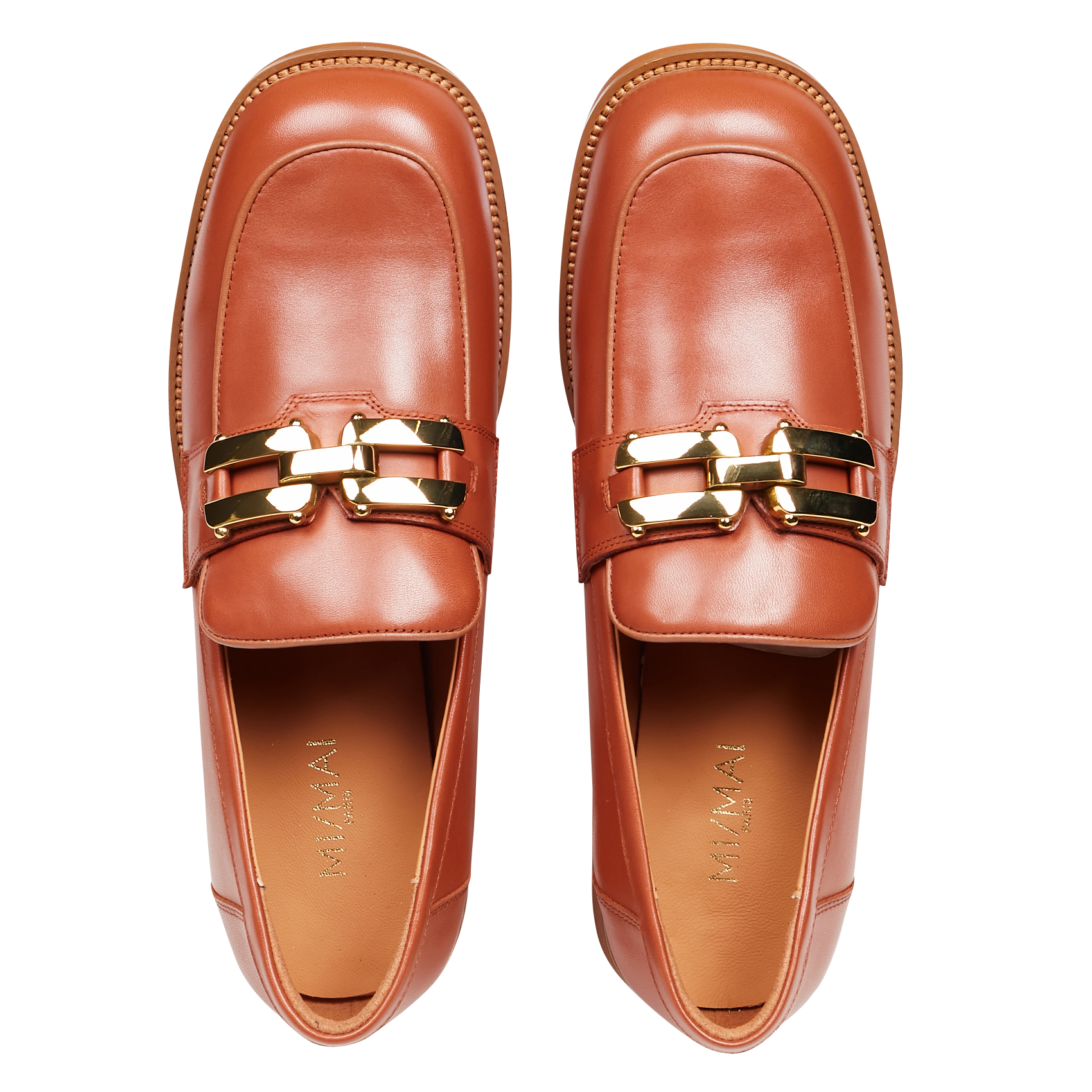 RIU - Mocassins en cuir| Marron