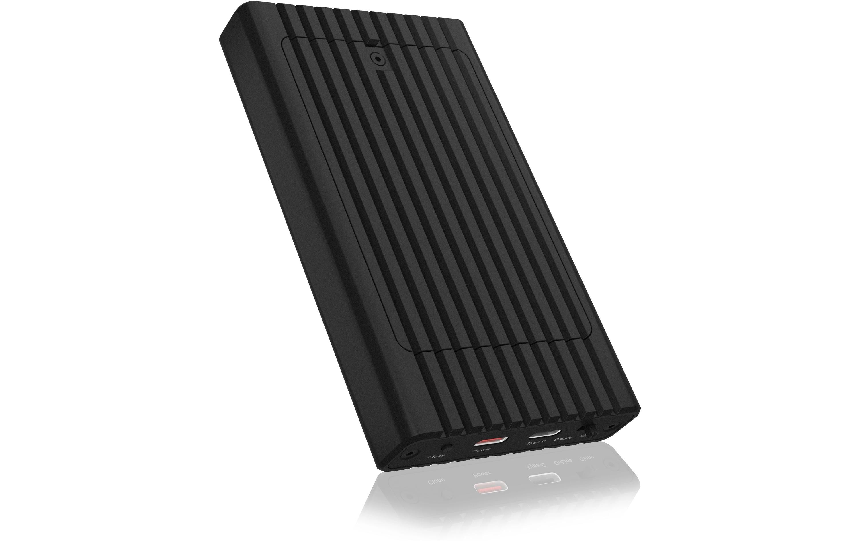 Docking- und Klonstation IB-2817MCL-C31Gehäuse für zwei NVMe SSDs mit Klonfunktion