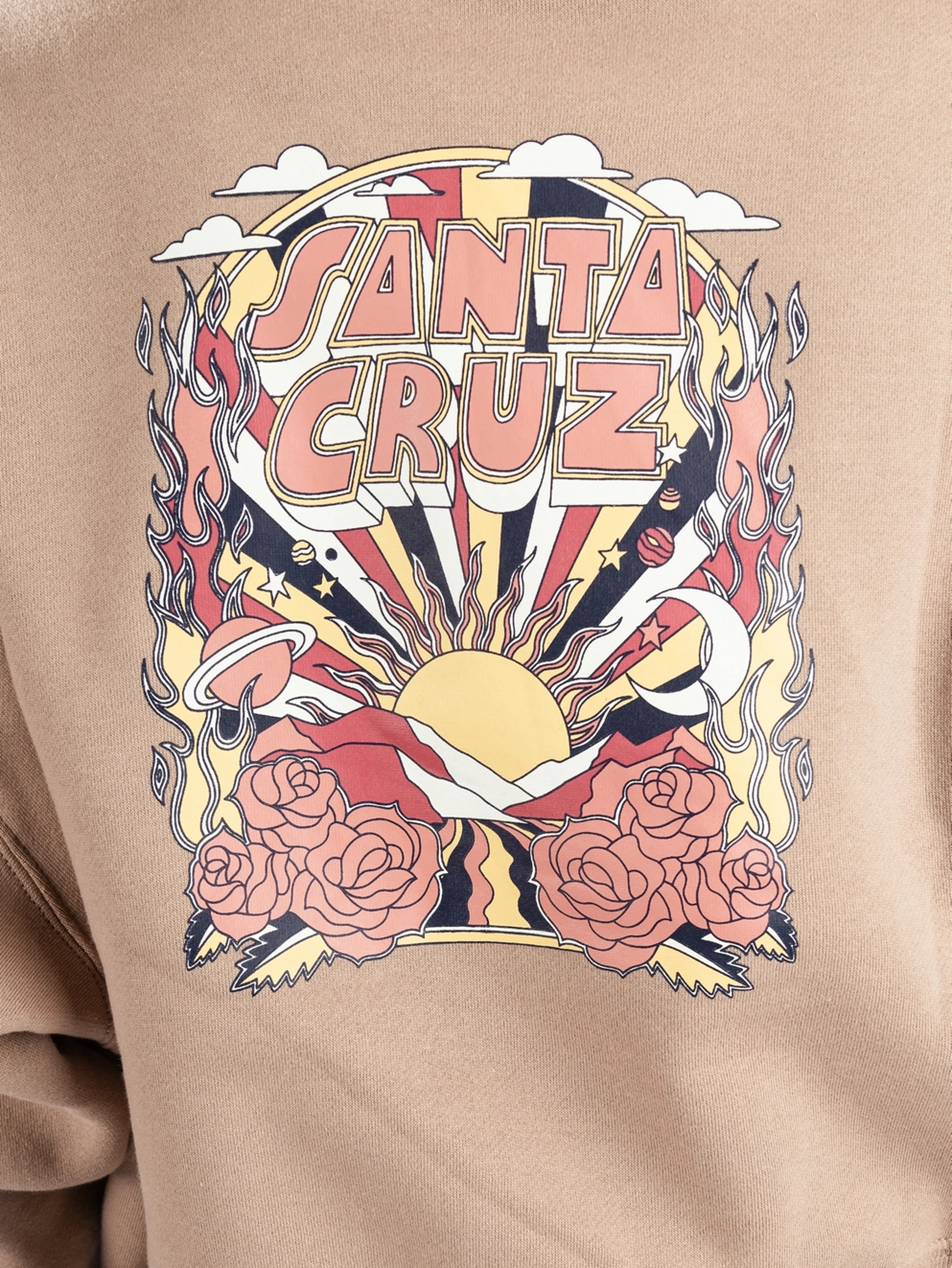 Santa Cruz Foxy Sun Hoodie taupe