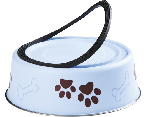 Ascar kom met pootafdrukken, 500 ml, blauw