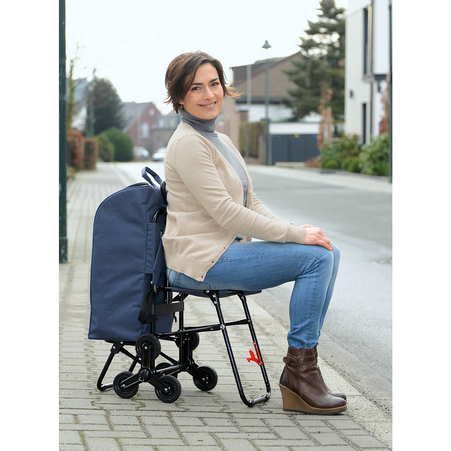 Wenko Einkaufstrolley mit Sitz