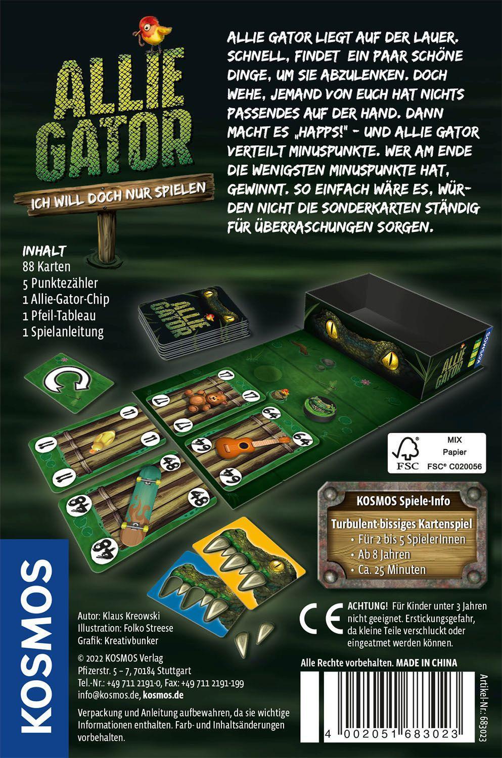 Kartenspiel ALLIE GATOR