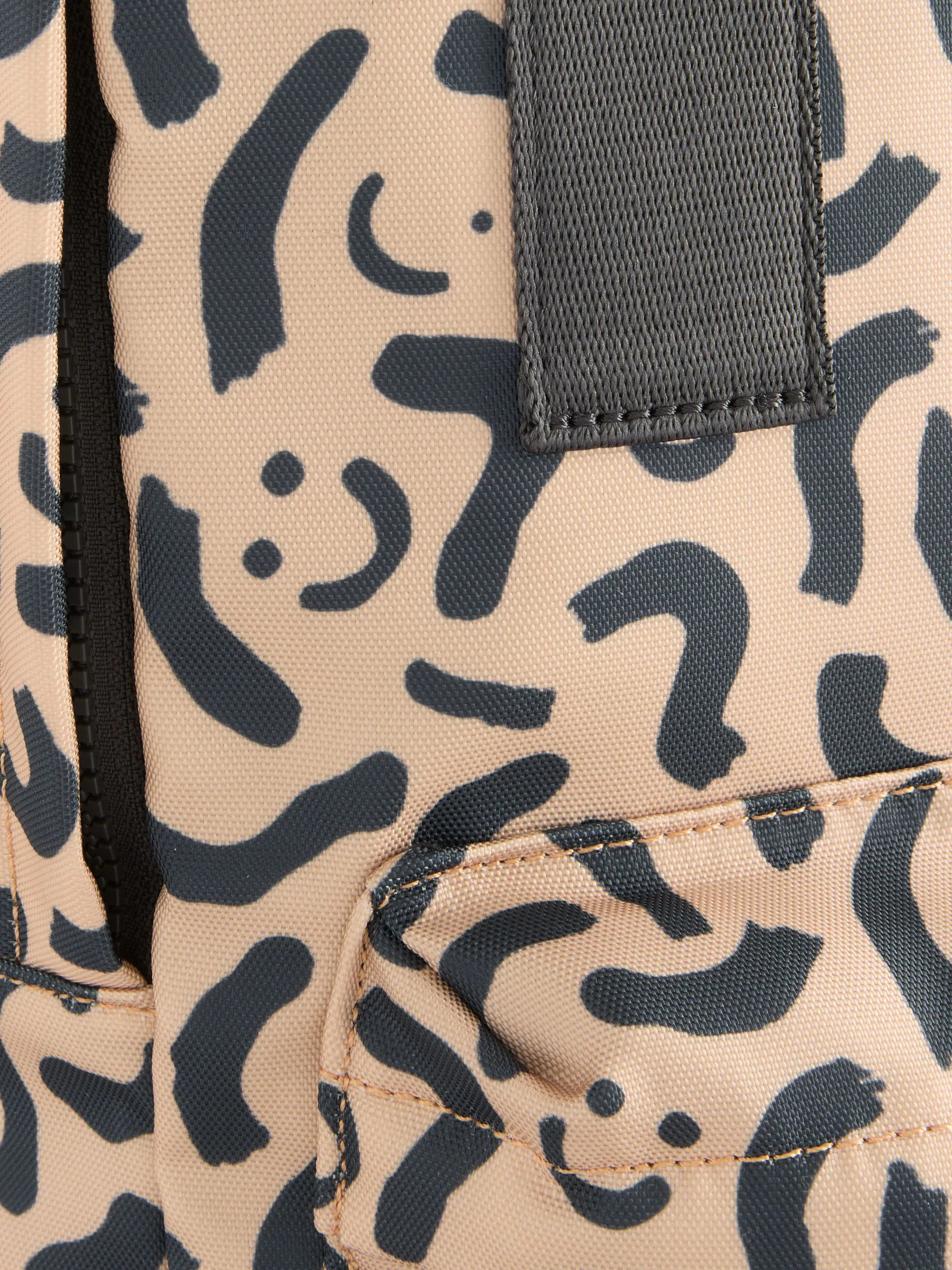 Naturel camouflage met smiley - Rugzak