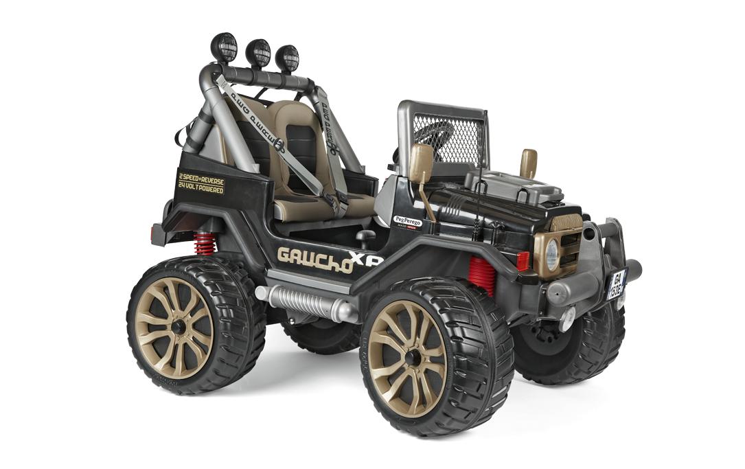 Minicar Gaucho XP Schwarz<br>Leistungsstarker, elektrischer Geländewagen für Kinder