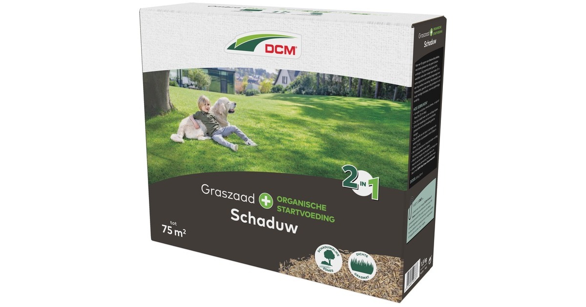 DCMGraszaad Plus Schaduw 1,5 kg zaden  (Tot 75 m²)