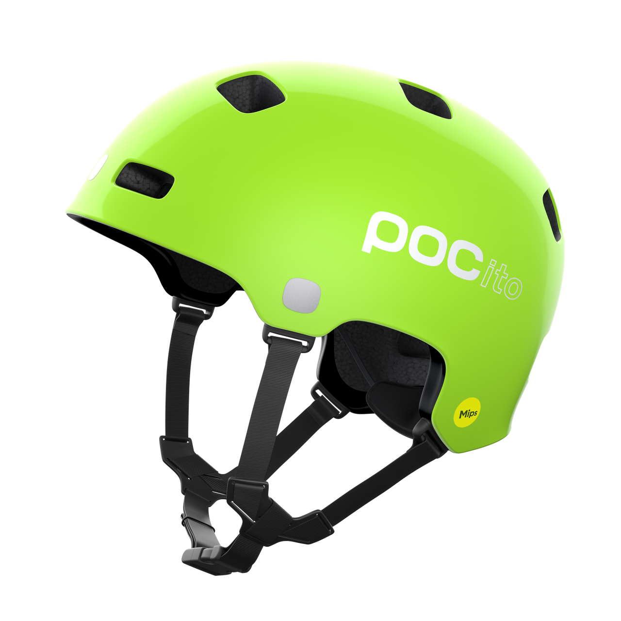 POC POCito Crane Mips Cykelhjelm Grøn/Gul