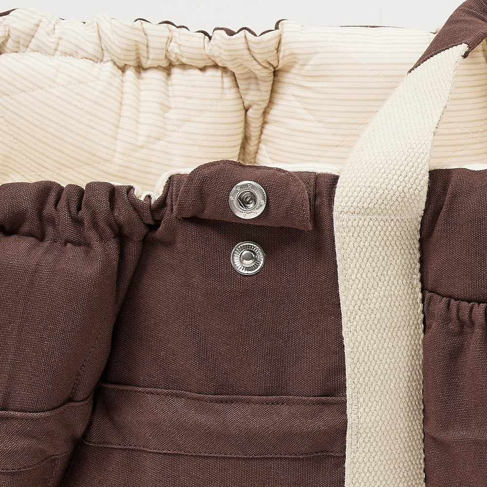 Køb COPENHAGEN COLORS Brown With Cream Solid Stripe Organic Multifunctional Babylift Vol. 2