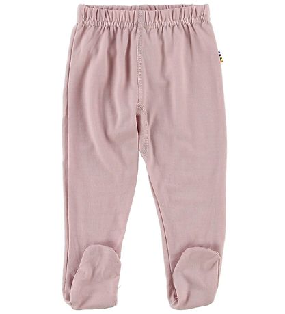 Joha Leggings m. Fuß - Wolle - Pink