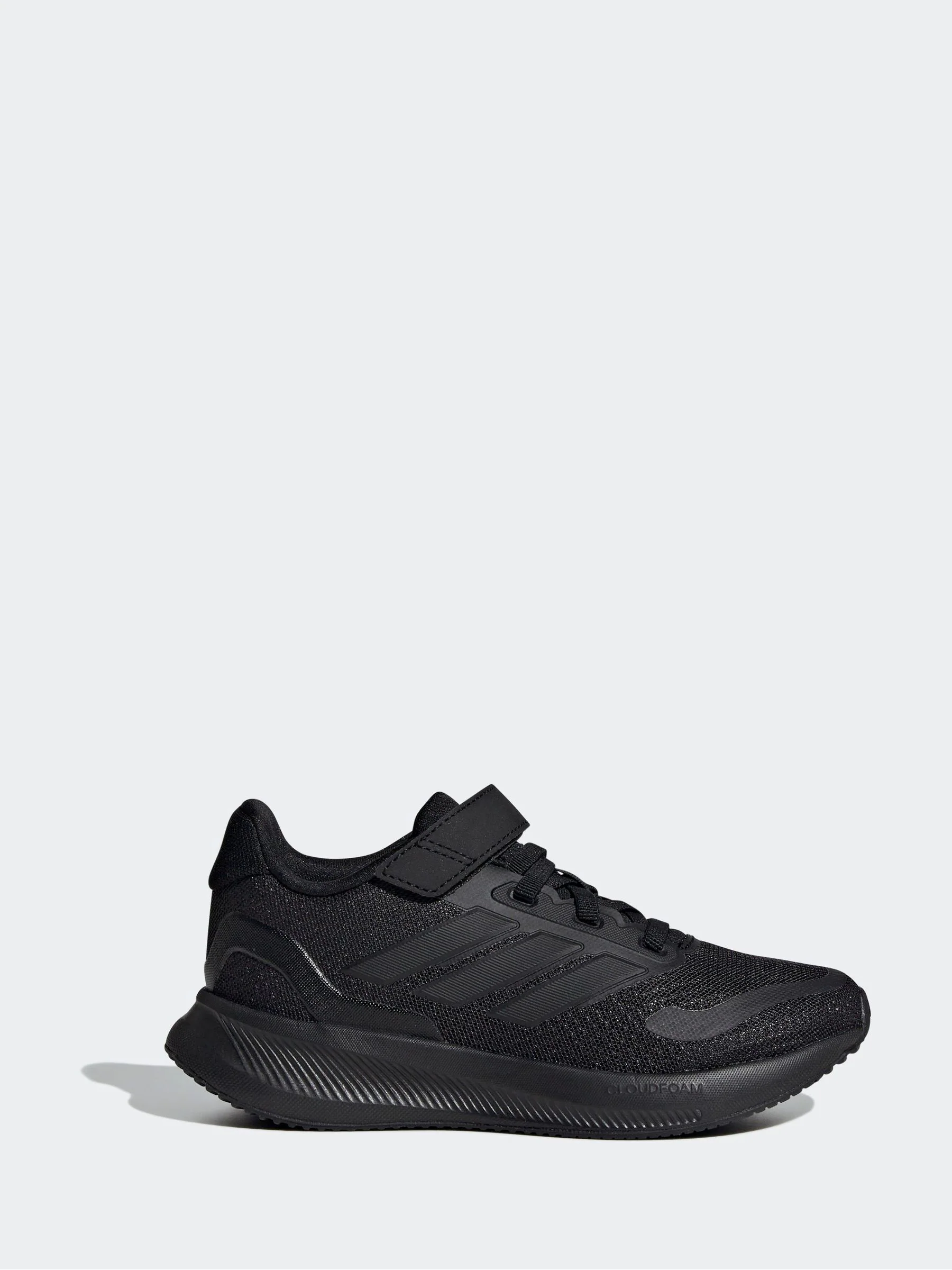 Zwart - adidas Runfalcon 5 kindersneakers met elastische veters