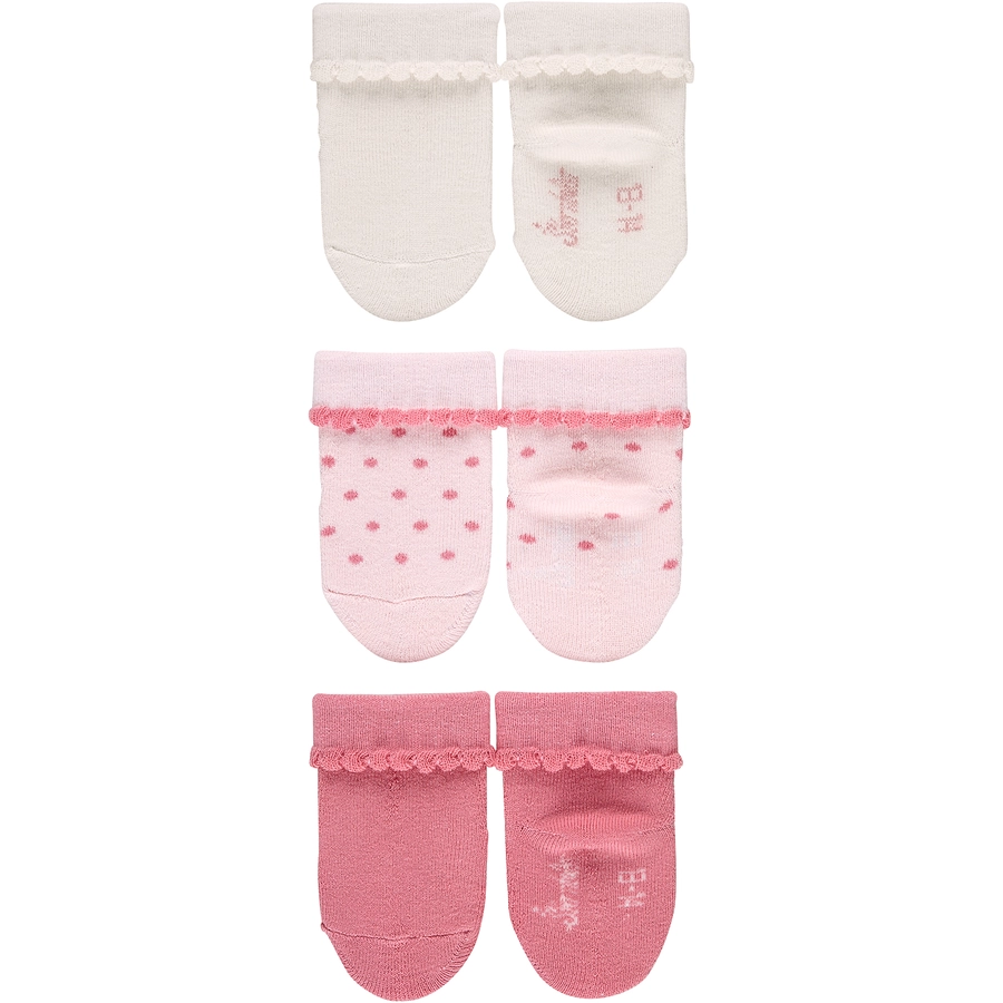 Sterntaler GOTS Baby-Söckchen Punkte, 3er-Pack ecru