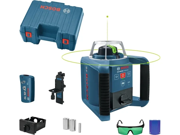 Bosch Bosch rotation laser GRL 300 HVG Professional, with holder (blue, case, green laser line)