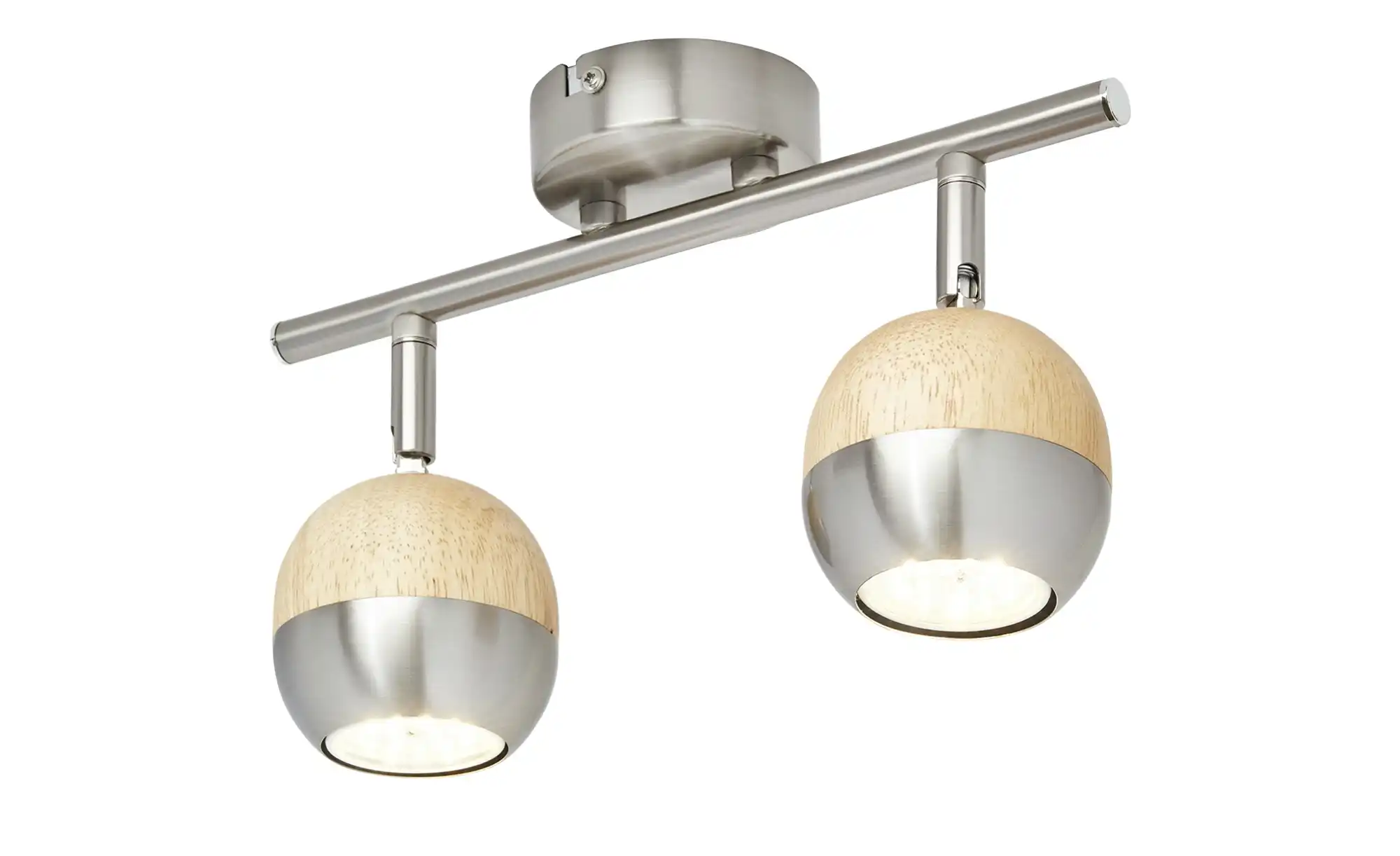 KHG LED-Spot, 2-flammig mit Holz
