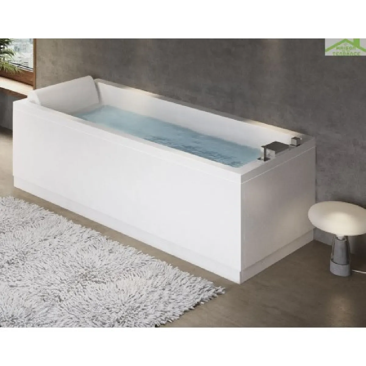Baignoire acrylique NOVELLINI CALOS 2.0 170x80 cm avec pieds