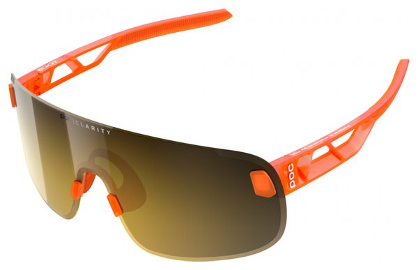 Lunettes Poc Elicit Orange Fluo Translucent Violet/Gold Mirror