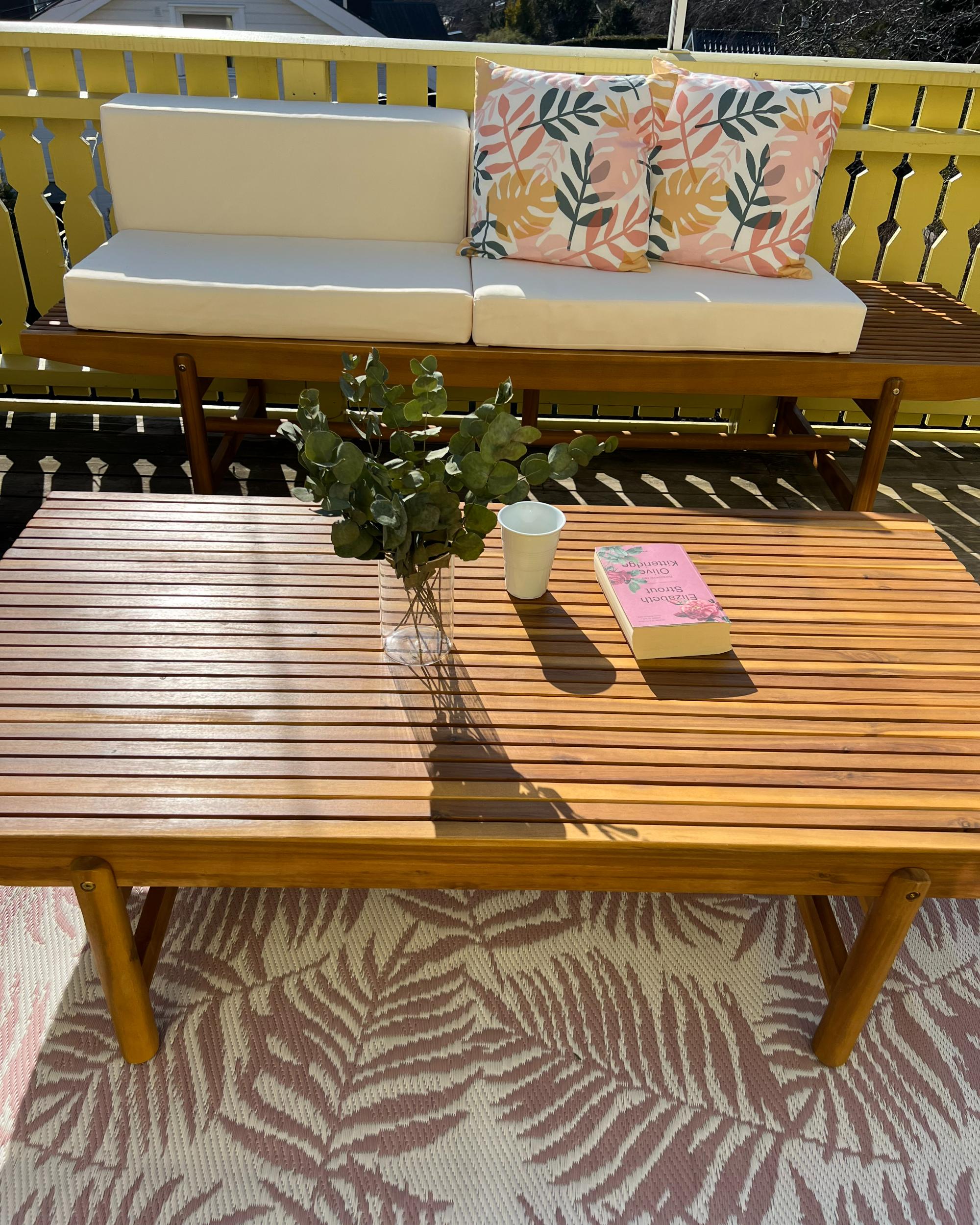Tuintapijt KOTA Roze 120 x 180 cm dubbelzijdig