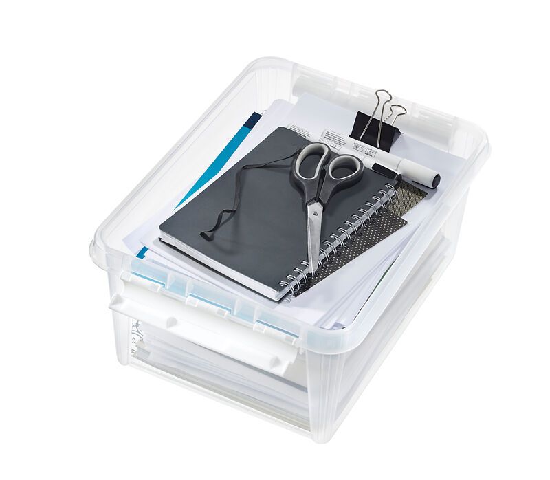 SMARTSTORE Aufbewahrungsbox - Transparent / B: 25.0 cm x T: 34.0 cm x H: 16.0 cm