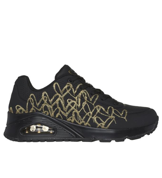 Skechers Women JGoldcrown Uno - golden Heart Sneakers