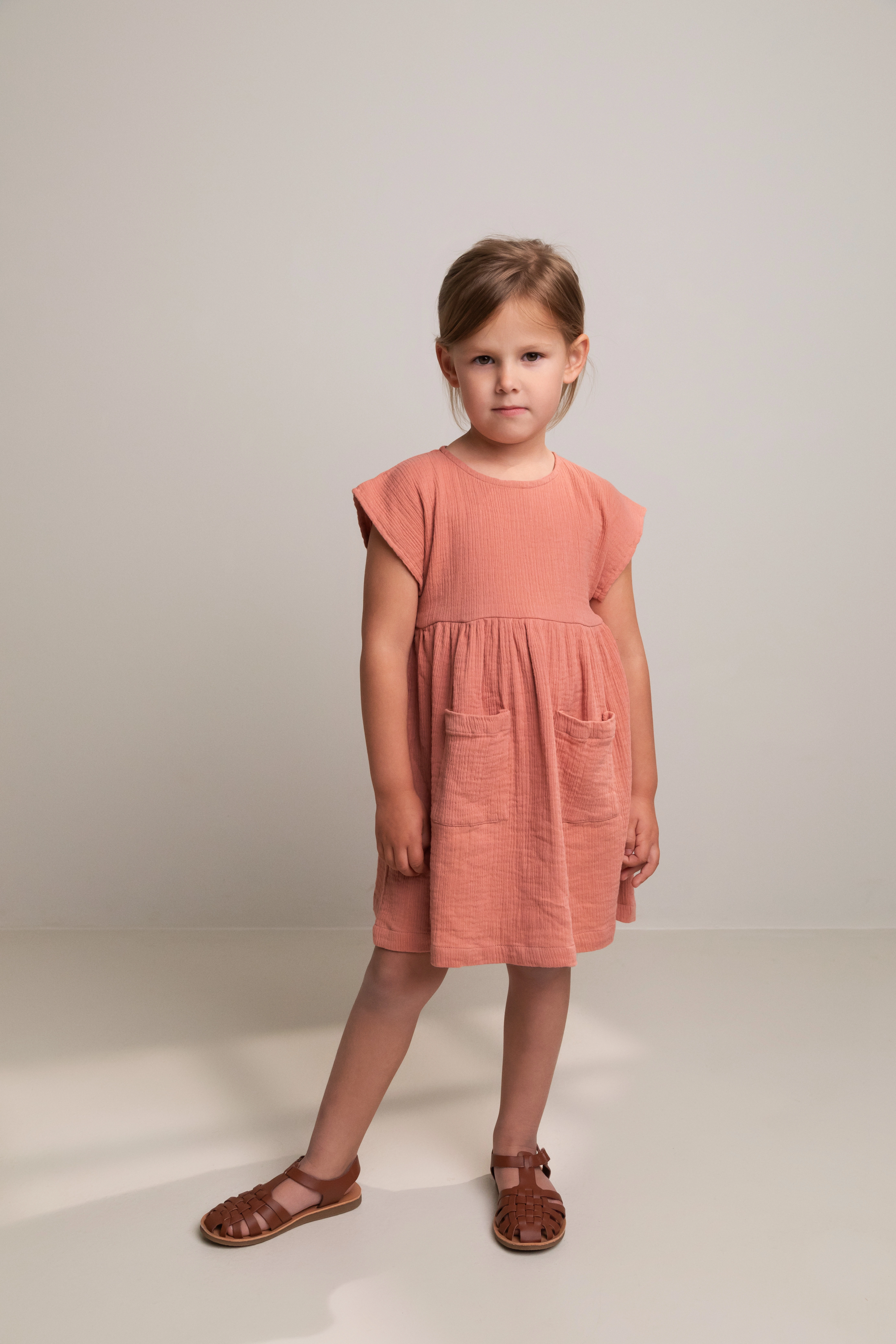 Kurzarm-Kleid DORIANA in evening sun