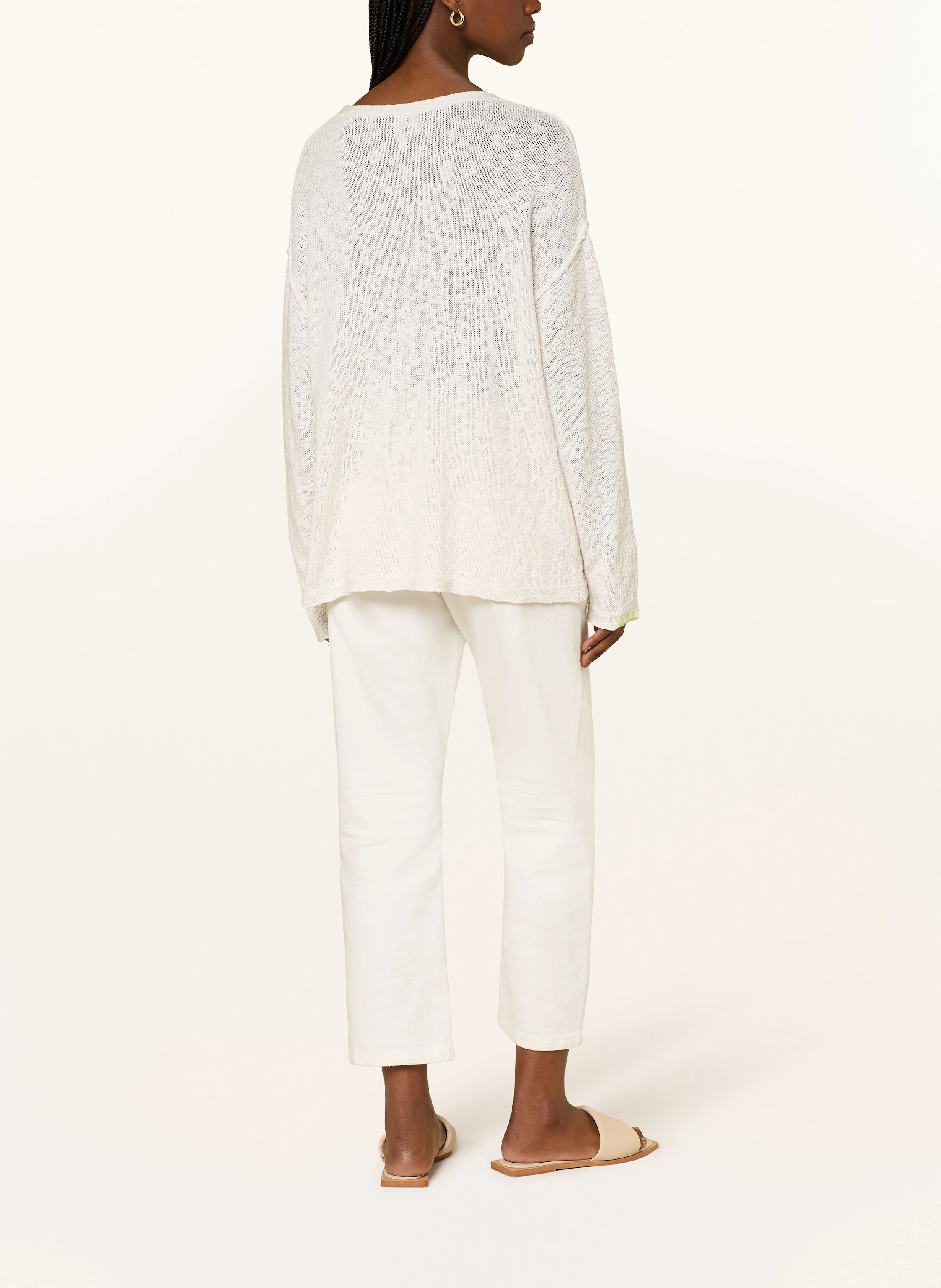 Grace Pullover mit Leinen und Pailletten