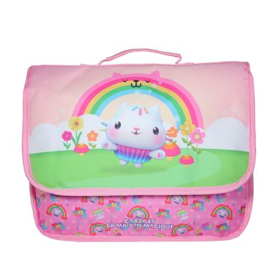 Cartable maternelle Gabby et la maison magique - 1 compartiment - rose - Bagtrotter