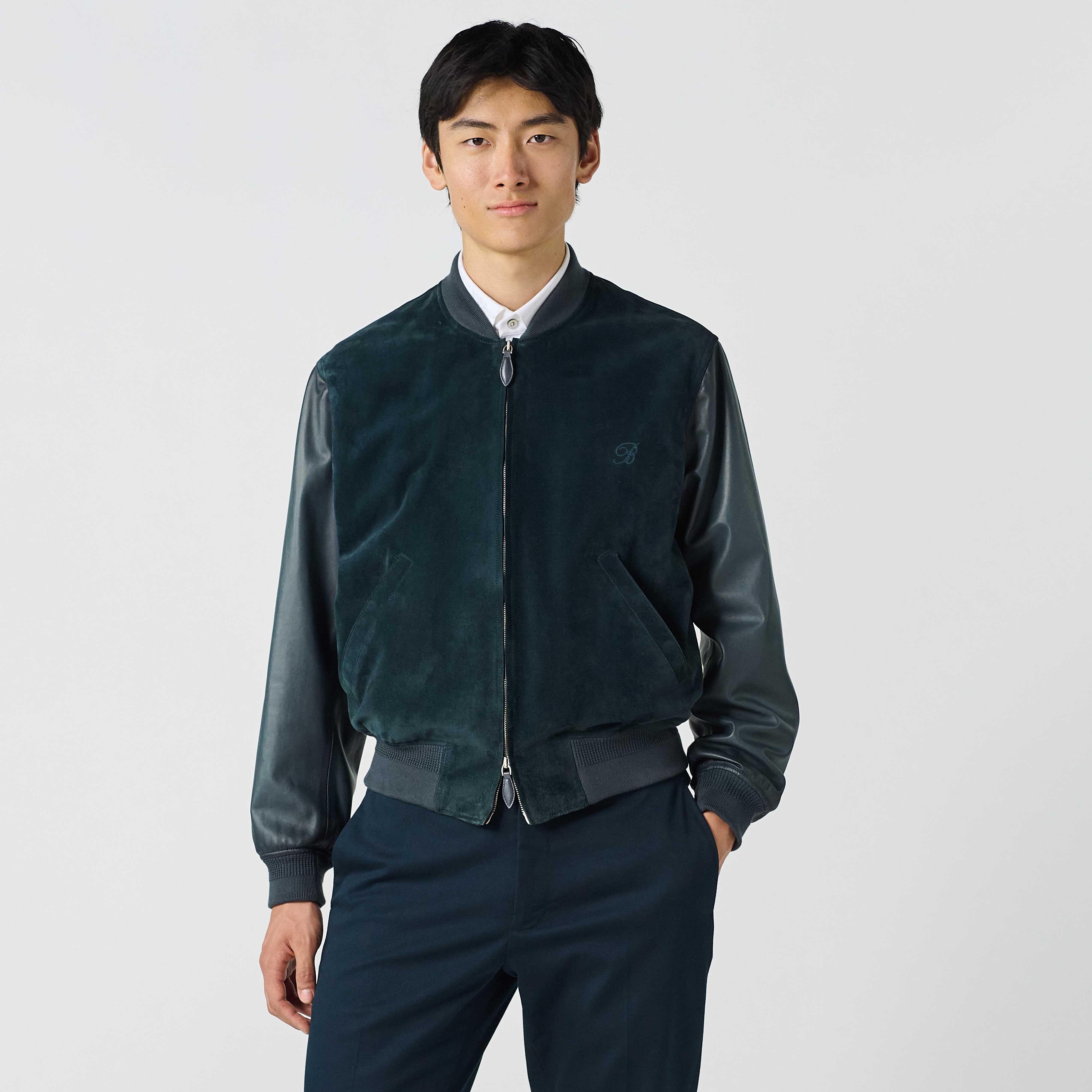 Bombers En Cuir Mixte