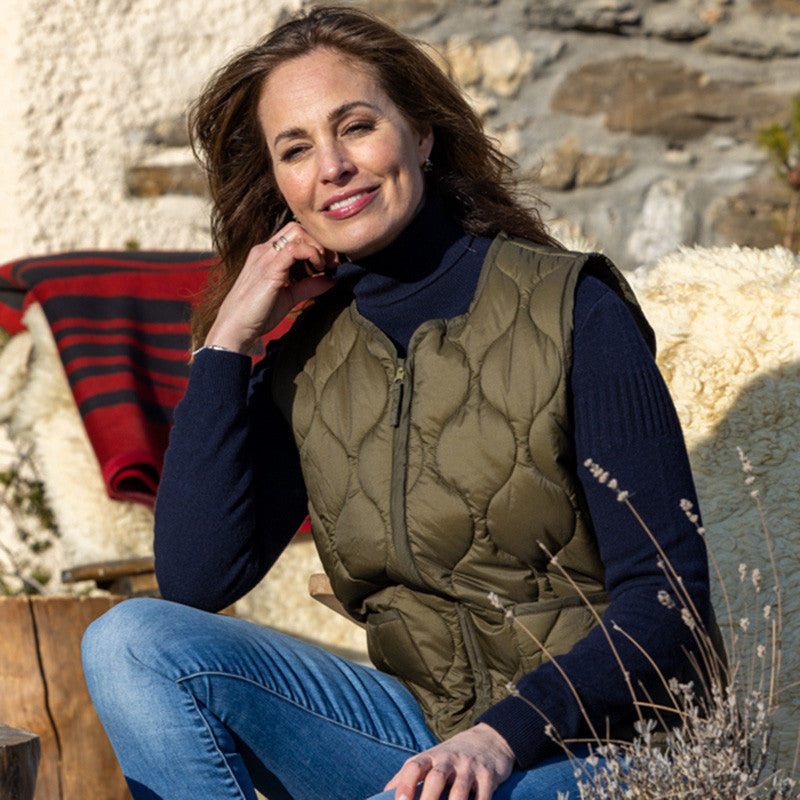 Frauen Thermo Gilet Avalon ivy green