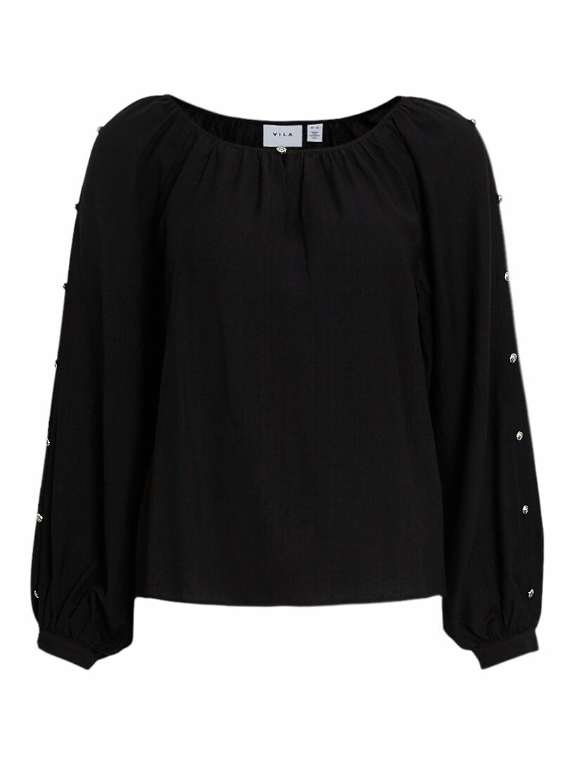 VILA<br>Blusa com botões prateados