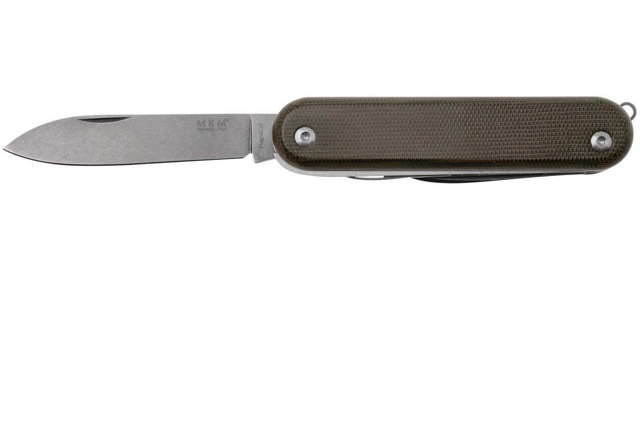 MKM Malga 5 MP05MAG-GC Magnacut Green Canvas Micarta, zakmes