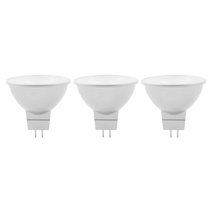3 ampoules LED Diall réflecteur GU5.3 8W=50W 621lm variable blanc chaud