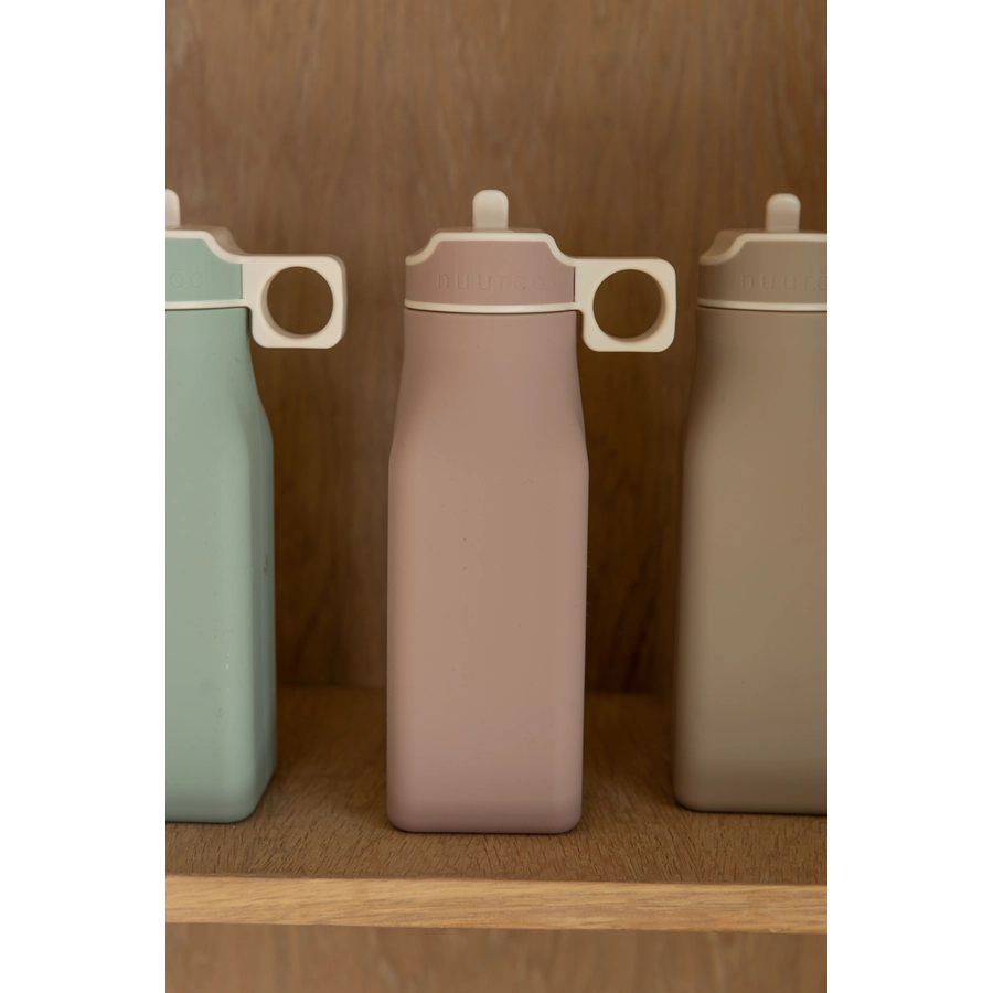 Nuuroo Trinkflasche Lindi Silikon 450 ml Woodrose