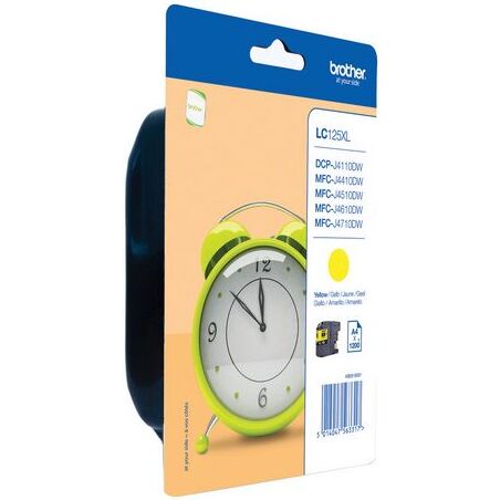 Cartouche Brother LC125XL couleurs séparées haute capacité pour imprimante jet d'encre