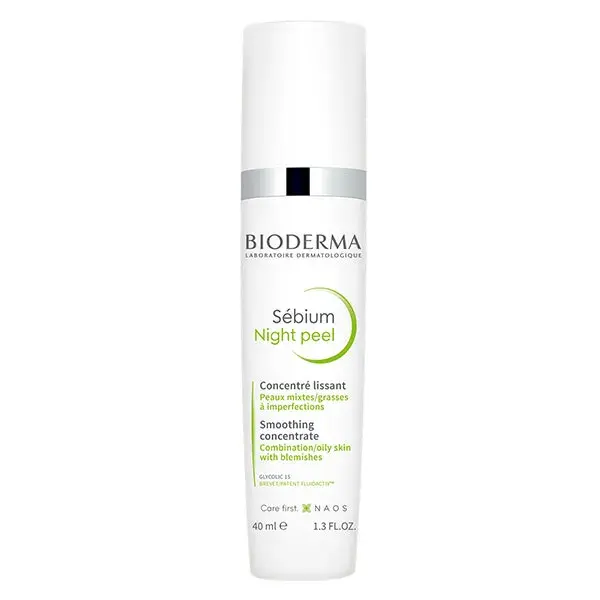 Bioderma Sébium Gel Esfoliante Noturno Suavizante para Pele Mista a Oleosa 40ml