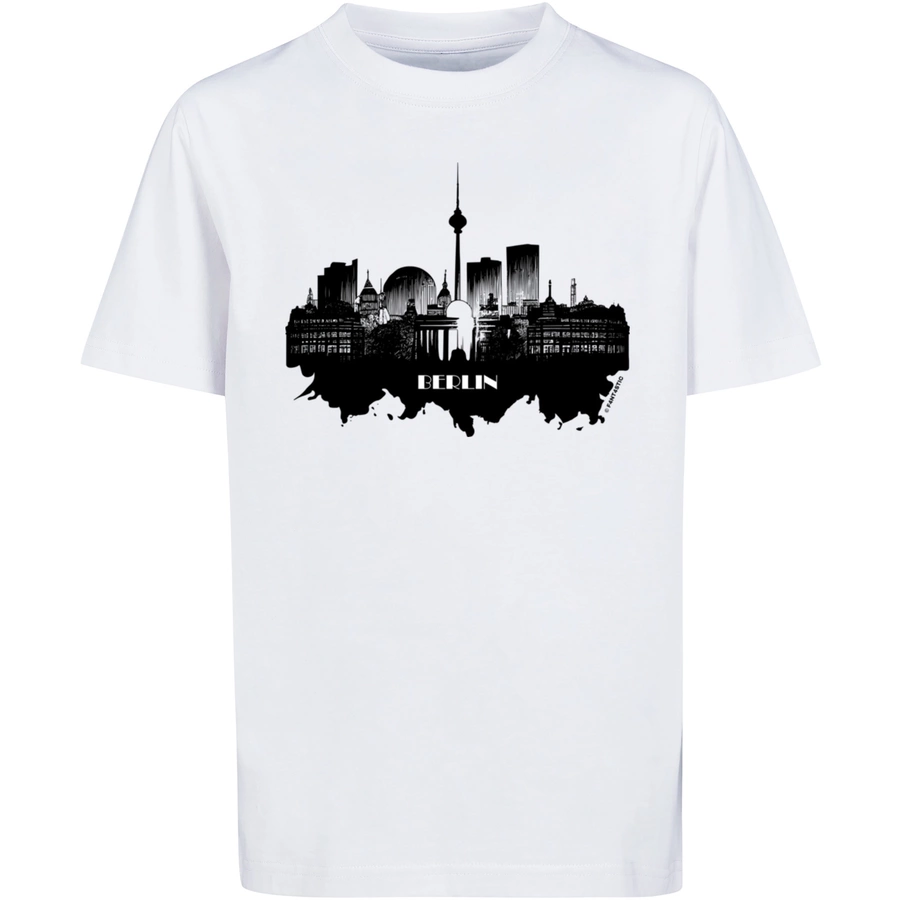 F4NT4STIC T-Shirt Cities Collection - Berlin skyline weiß