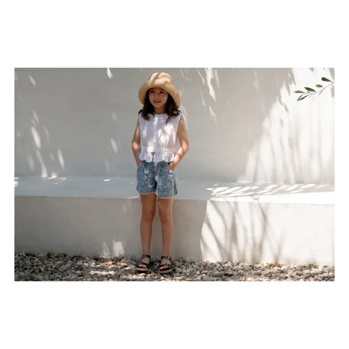 Lali Short Begonia Fleuri | Bleu