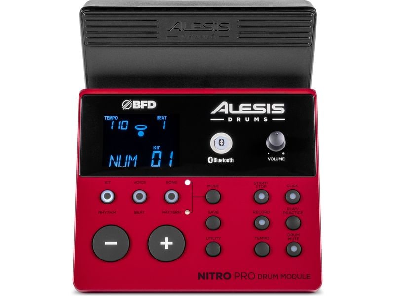 Alesis E-Drum Nitro Pro Achtteiliges elektronisches Schlagzeug mit Mesh Heads und Bluetooth