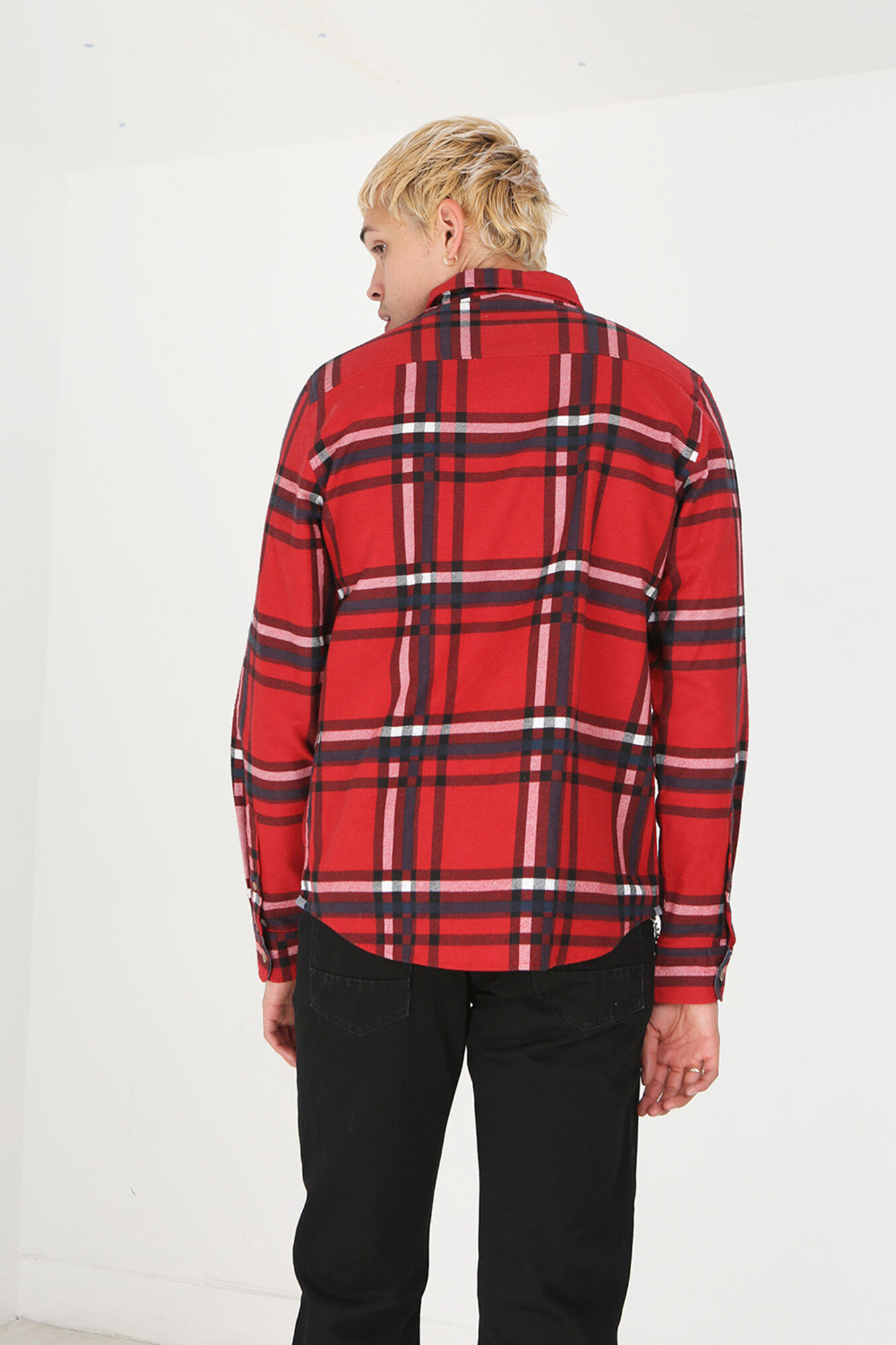 Camisa xadrez com bolso