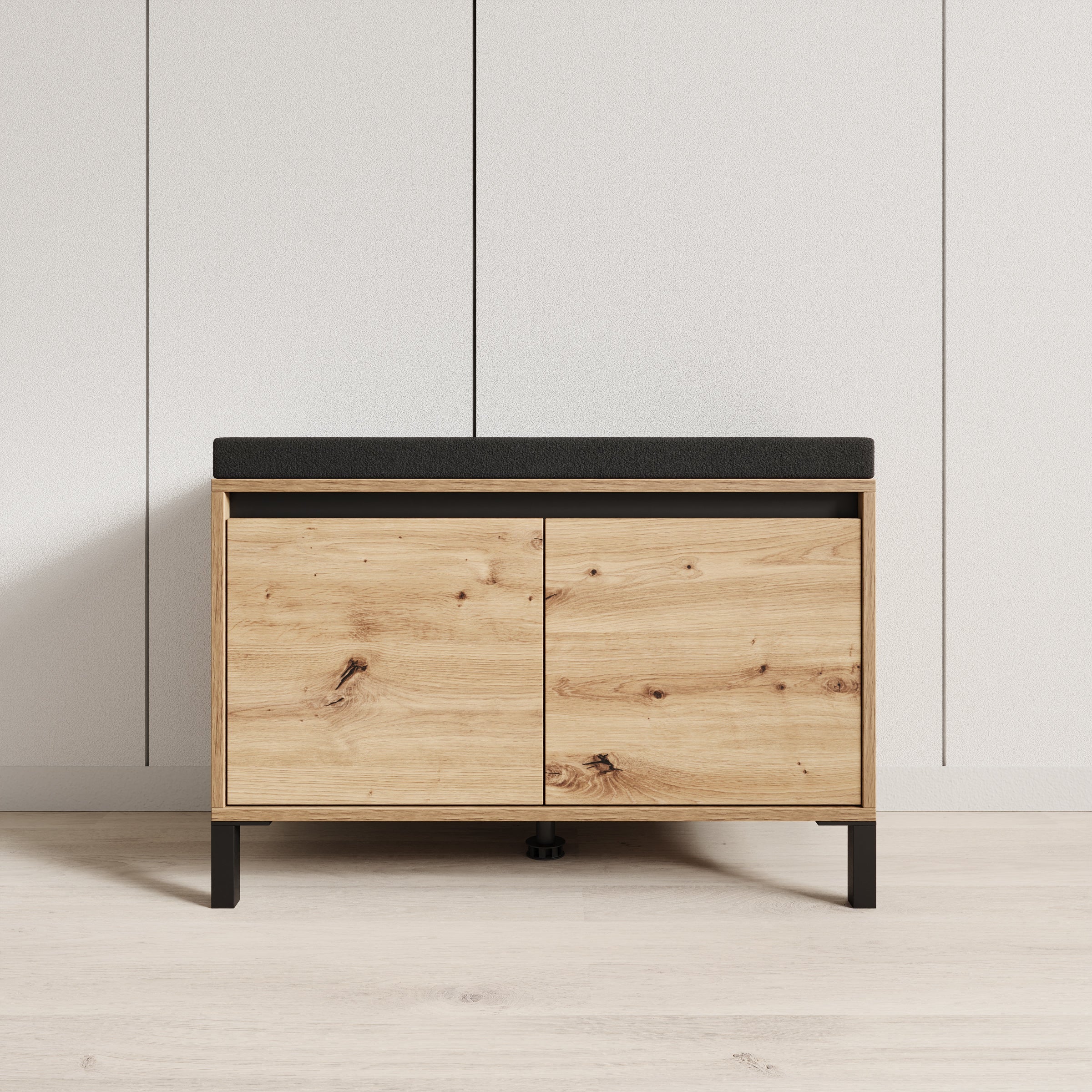 Meubella - Alessa - Schoenenkast - Eiken - 80x40x57 cm