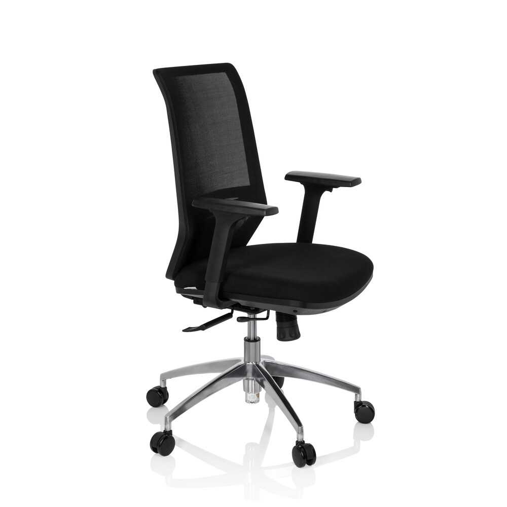 Profi Bürostuhl PROFONDO Stoff/Netzstoff mit Armlehnen (höhenverstellbar) hjh OFFICE