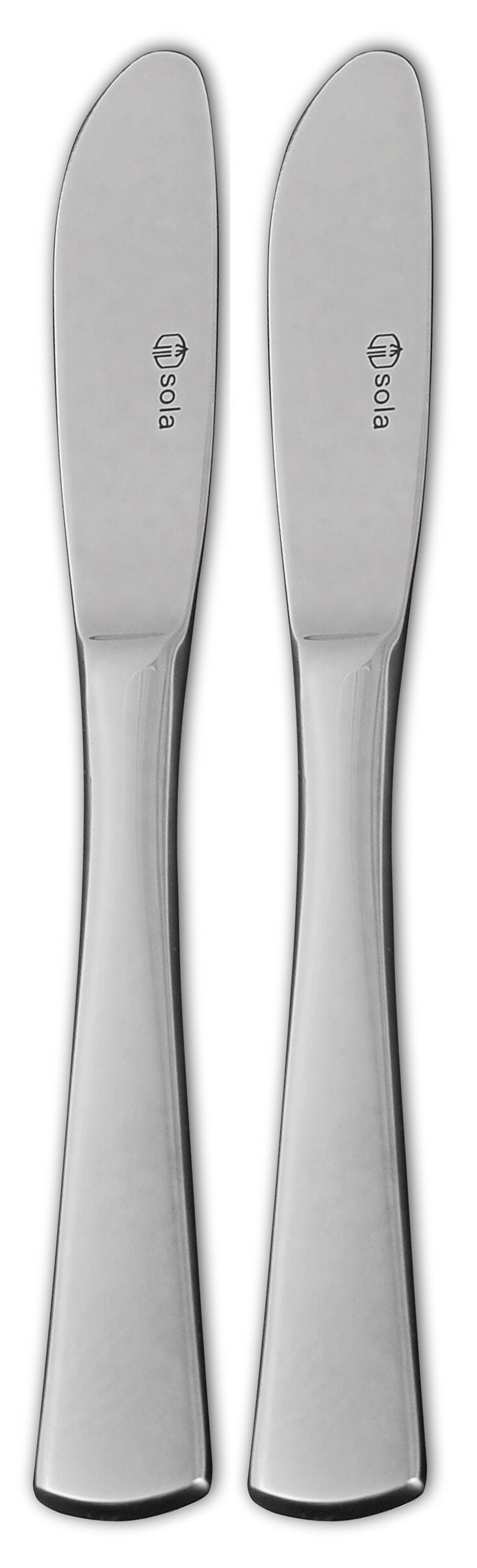 SOLA SUZETTE Buttermesser-Set - Silber / B: 1.5 cm x T: 1.0 cm x H: 16.5 cm