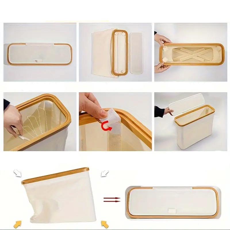 (45x36cm) Oxford WC Papier Organizer Badezimmer Aufbewahrungs Box Toiletten Papier Korb für 16 Klopapier Rollen - Schwarz