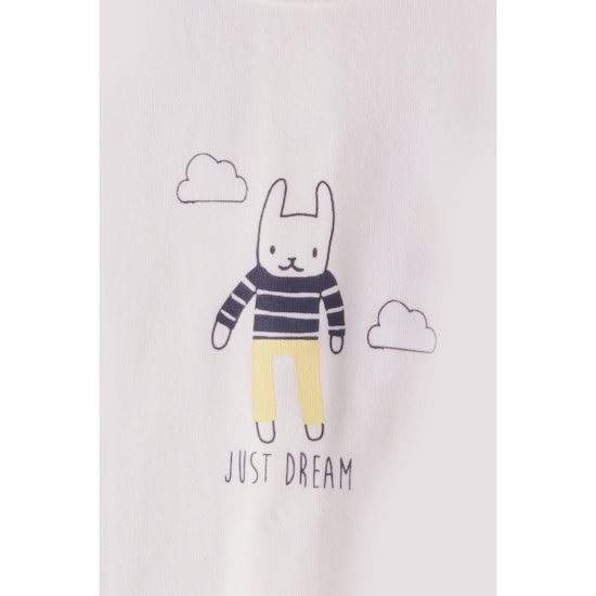 Marin Poétique Ensemble Tee-shirt + Pantalon   Ecru        de               P'tit bisou