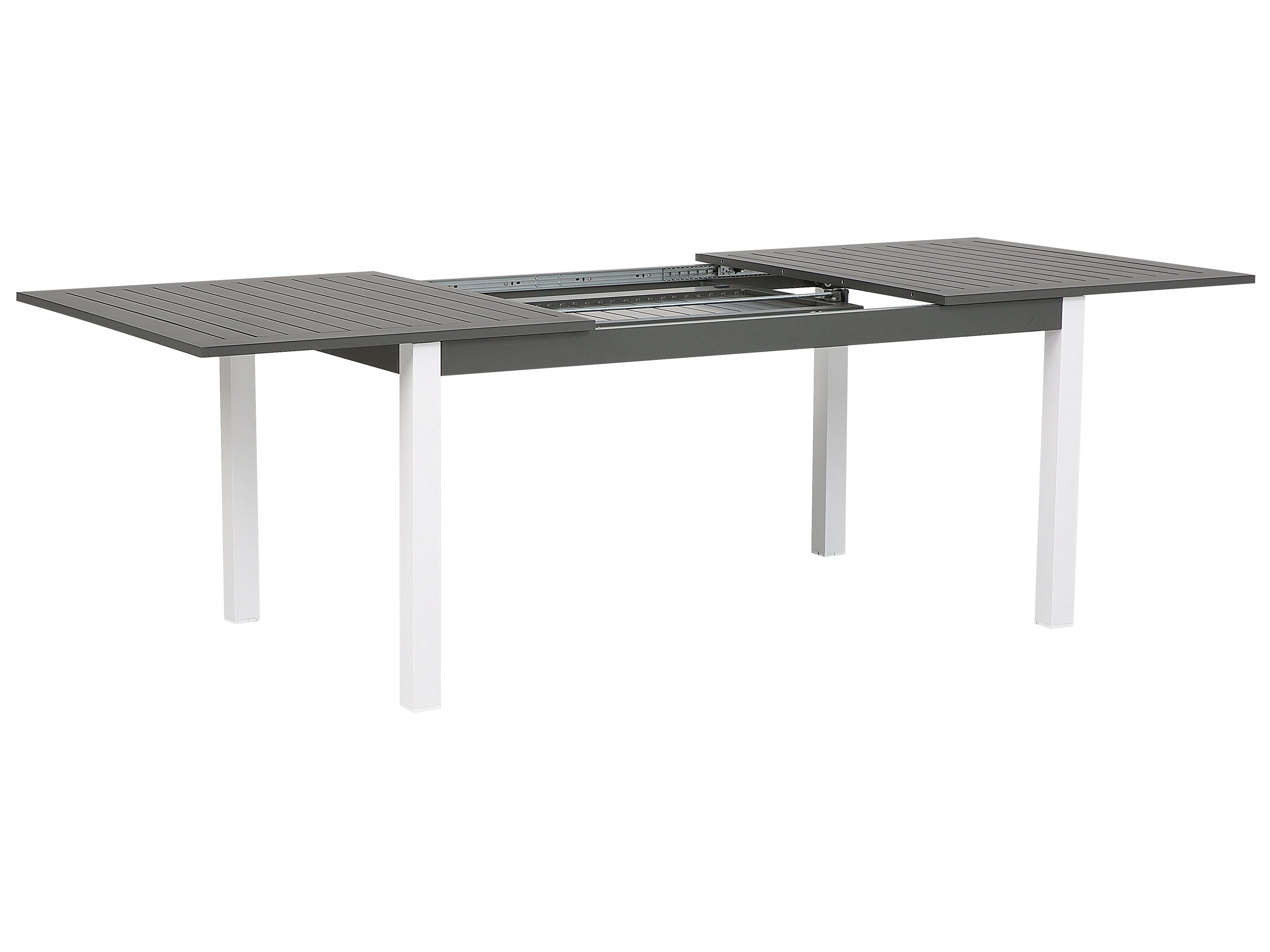 Uitschuifbare tuintafel PANCOLE 168/248 cm 100 cm Metaal Grijs